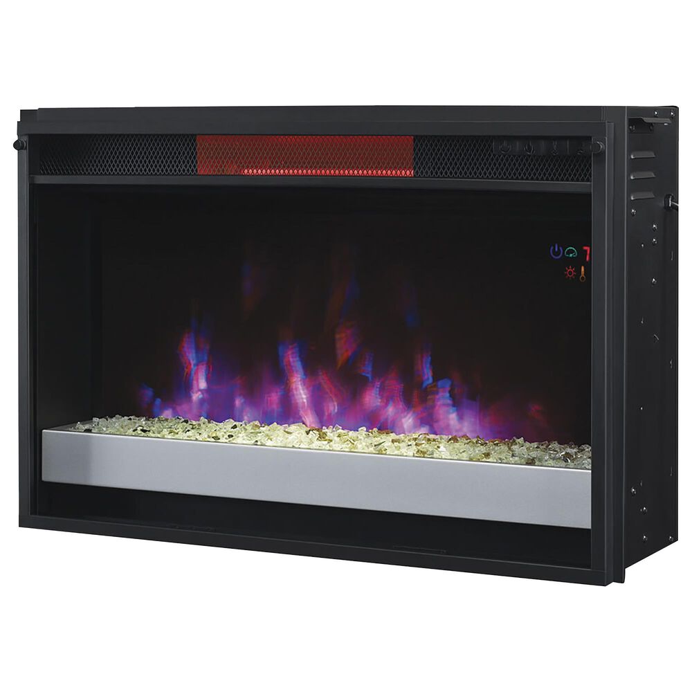 Fabio Flames Cantilever TV Stand with 26&quot; Infrared Quartz Electric Fireplace Insert, , large