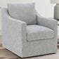 Coaster Winter Swivel Chair in Grey, , large