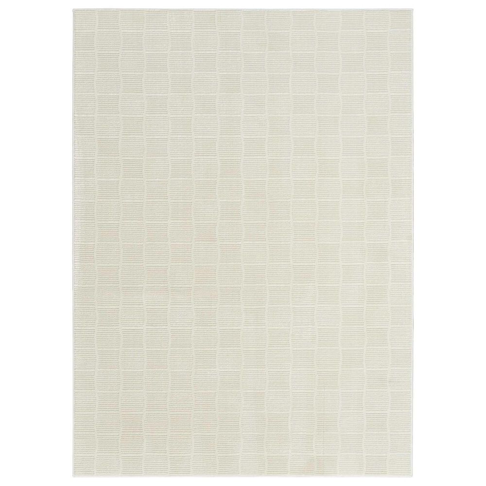 Nourison Eco Cycle Ivory 6"6" x 9"2" Area Rug, , large