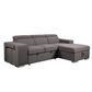Amalfi Home Furniture Positano 2-Piece Sleeper Sectional in Urban Pepper, , large