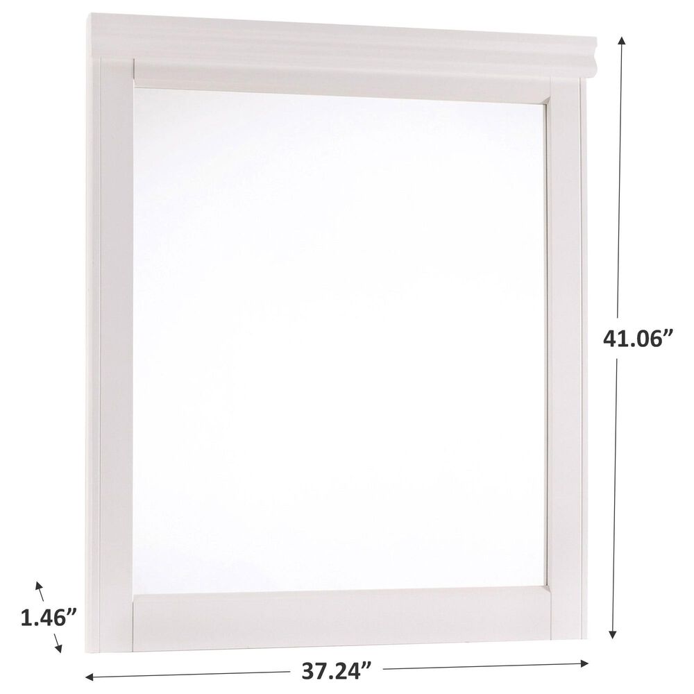 Signature Design by Ashley Anarasia Bedroom Mirror in White , , large