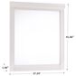 Signature Design by Ashley Anarasia Bedroom Mirror in White , , large