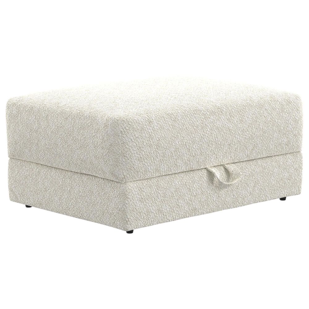 Hartsfield Jazzy Storage Ottoman in Bone, , large