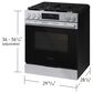 Samsung Bespoke 6.0 Cu. Ft. Smart Slide-In Gas Range with No-Preheat Air Fry Max in Stainless Steel, , large