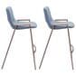 Zuo Modern Desi Counter Stool in Gray and Dark Brown (Set of 2), , large