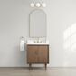 37B Mertola 30" Single Bathroom Vanity Cabinet in Walnut Drift with White Composite Stone Top and Backsplash, , large