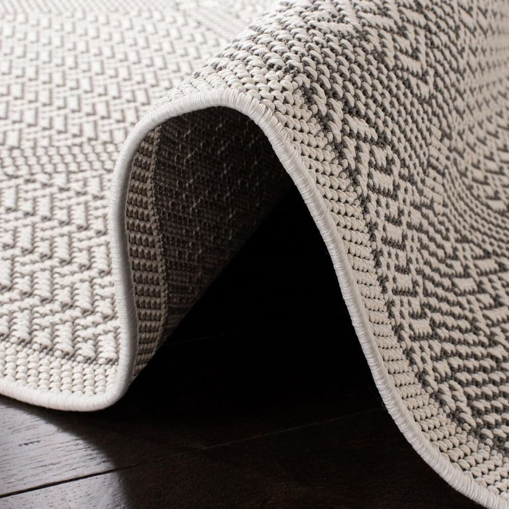 Safavieh Bermuda 8&#39; Square Cream and Grey Indoor/Outdoor Area Performance Rug, , large