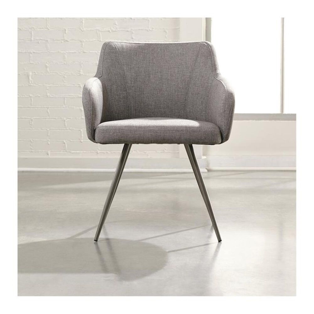 Sauder Soft Modern Occasional Chair in Soft Gray Nebraska Furniture Mart