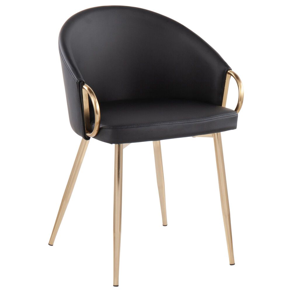 Lumisource Claire Chair in Black/Gold, , large