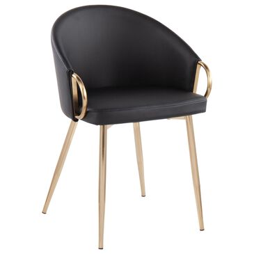 Lumisource Claire Chair in Black/Gold, , large