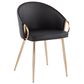 Lumisource Claire Chair in Black/Gold, , large