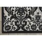 Nourison Damask DAS02 2"3" x 3"9" Black and White Area Rug, , large