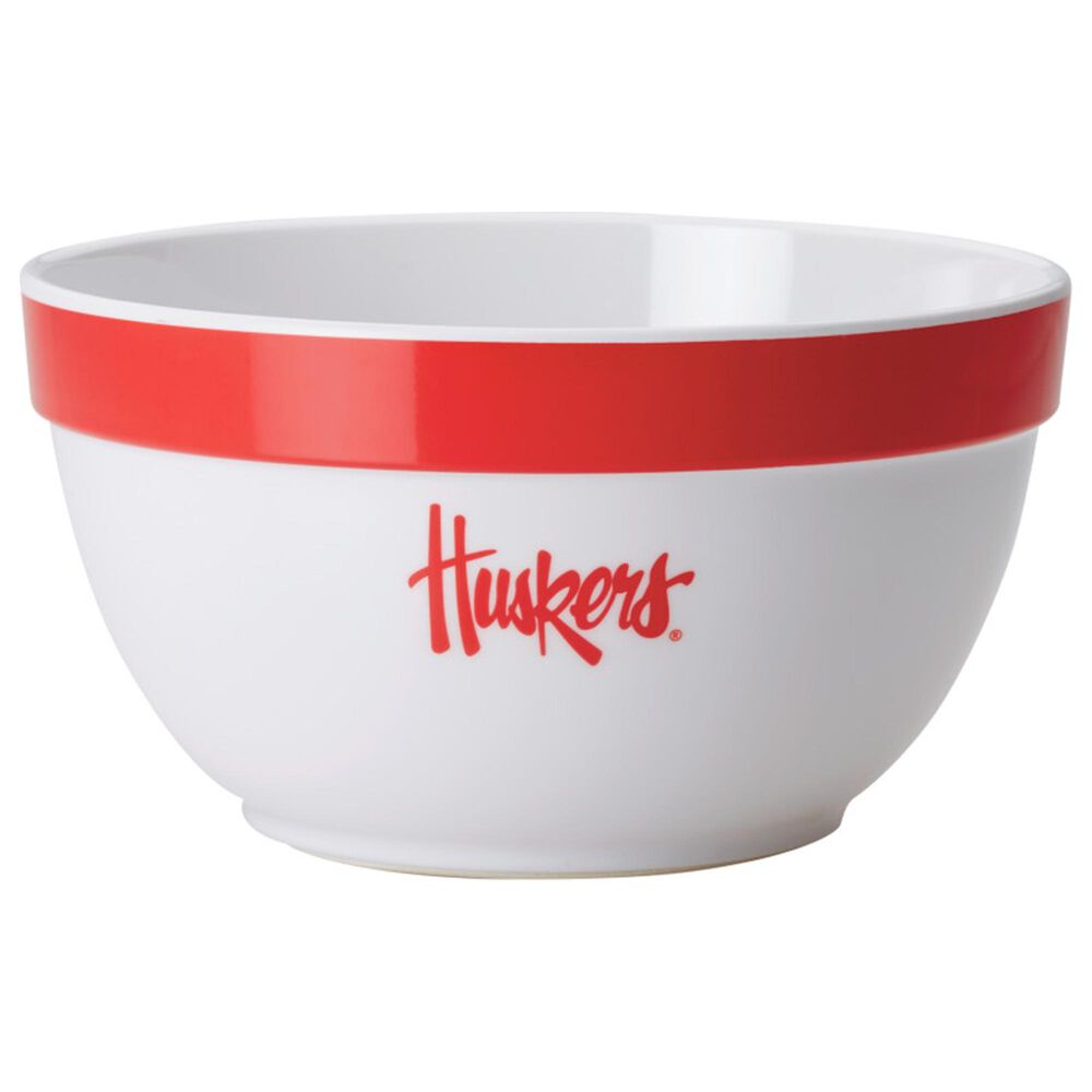 Nebraska Cornhuskers 4.75-Quart Big Party Bowl in White, , large