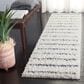 Safavieh Venus Shag VNS604B 2"2" x 10" Ivory and Dark Grey Runner, , large