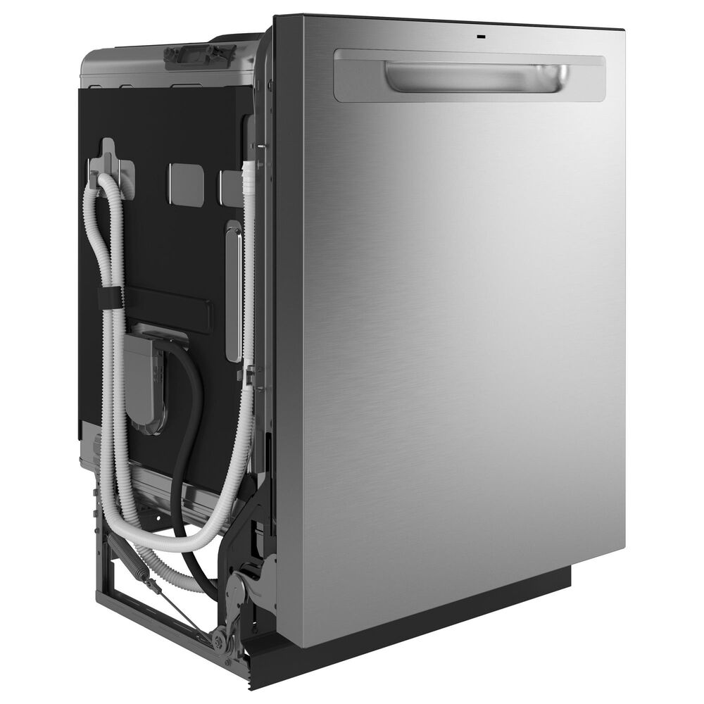 GE Appliances 4-Piece Kitchen Package with 27 Cu. Ft. French Door Refrigerator and 5.3 Cu. Ft. Freestanding Electric Range in Stainless Steel and Black, , large