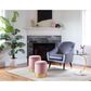 Lumisource Marla 2-Piece Nesting Ottoman Set in Pink Velvet and Gold, , large