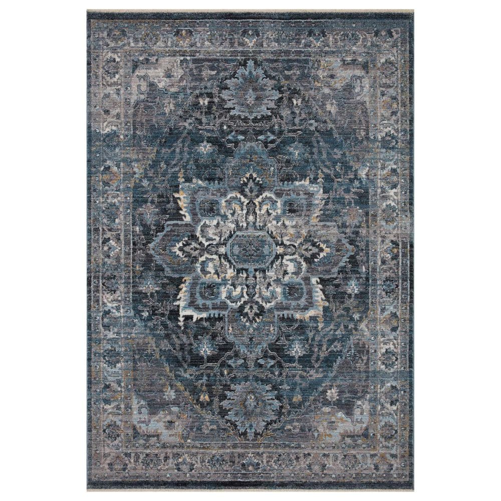 Loloi II Samra SAM-01 11"6" x 15"7" Denim Area Rug, , large