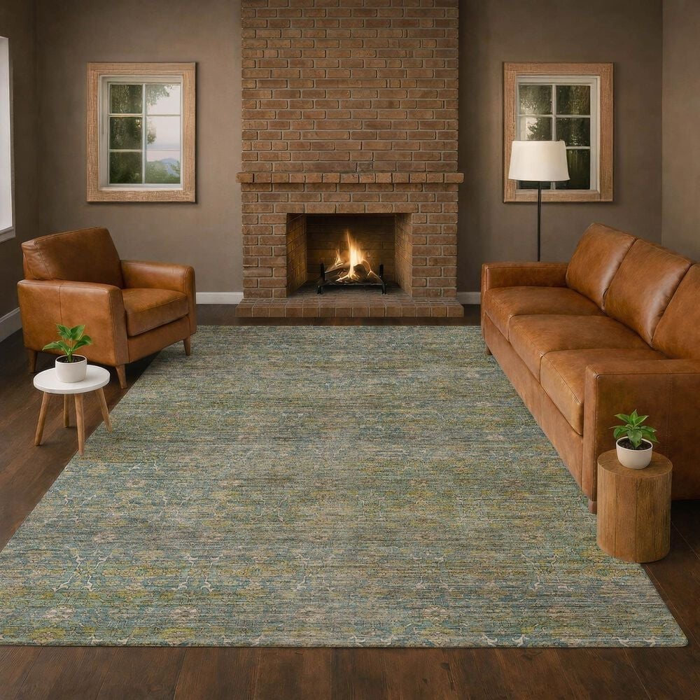Dalyn Rug Company Aristo AR5 Teal 9' x 12' Area Rug, , large