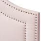 Baxton Studio Avignon Queen Upholstered Headboard in Light Pink, , large