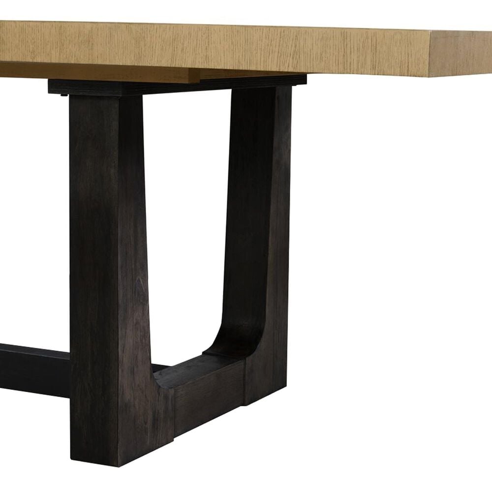 Emerald Home Furnishings Sutton Place Trestle Dining Table in Caramel and Cocoa - Table Only, , large