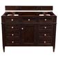 James Martin Vanities Brittany 48" Single Bathroom Vanity in Burnished Mahogany with 3 cm Charcoal Soapstone Quartz Top and Rectangle Sink, , large