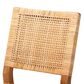Baxton Studio Lesia Side Chair in Natural Brown and Walnut Brown, , large