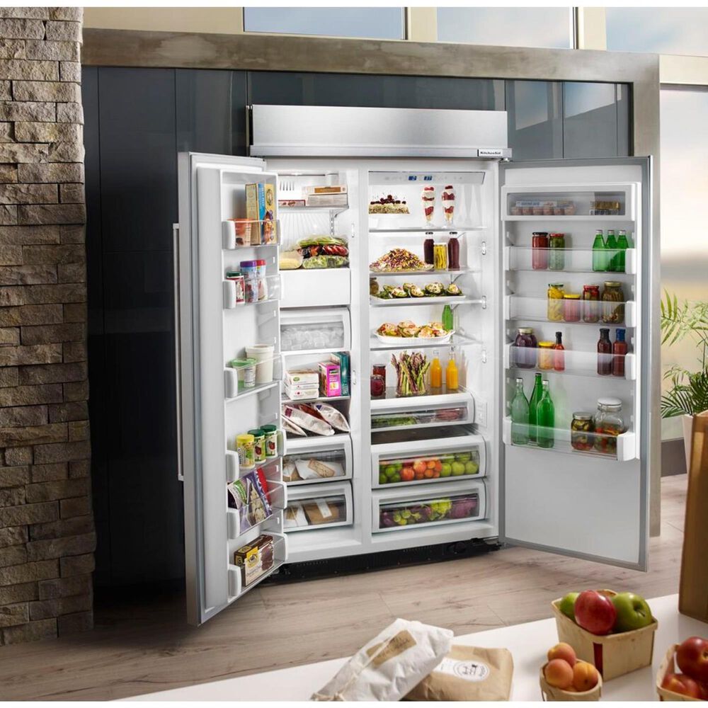 KitchenAid 30 Cu. Ft. 48" Wide BuiltIn Side by Side Refrigerator with