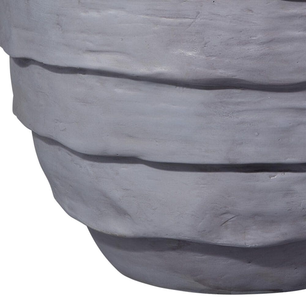 Splendor Living Marlowe Fiber Glass Indoor/Outdoor Side Table in Steel Grey, , large