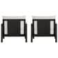 HOMLUX Outdoor Club Chair with Black Textilene Accents in White (Set of 2), , large