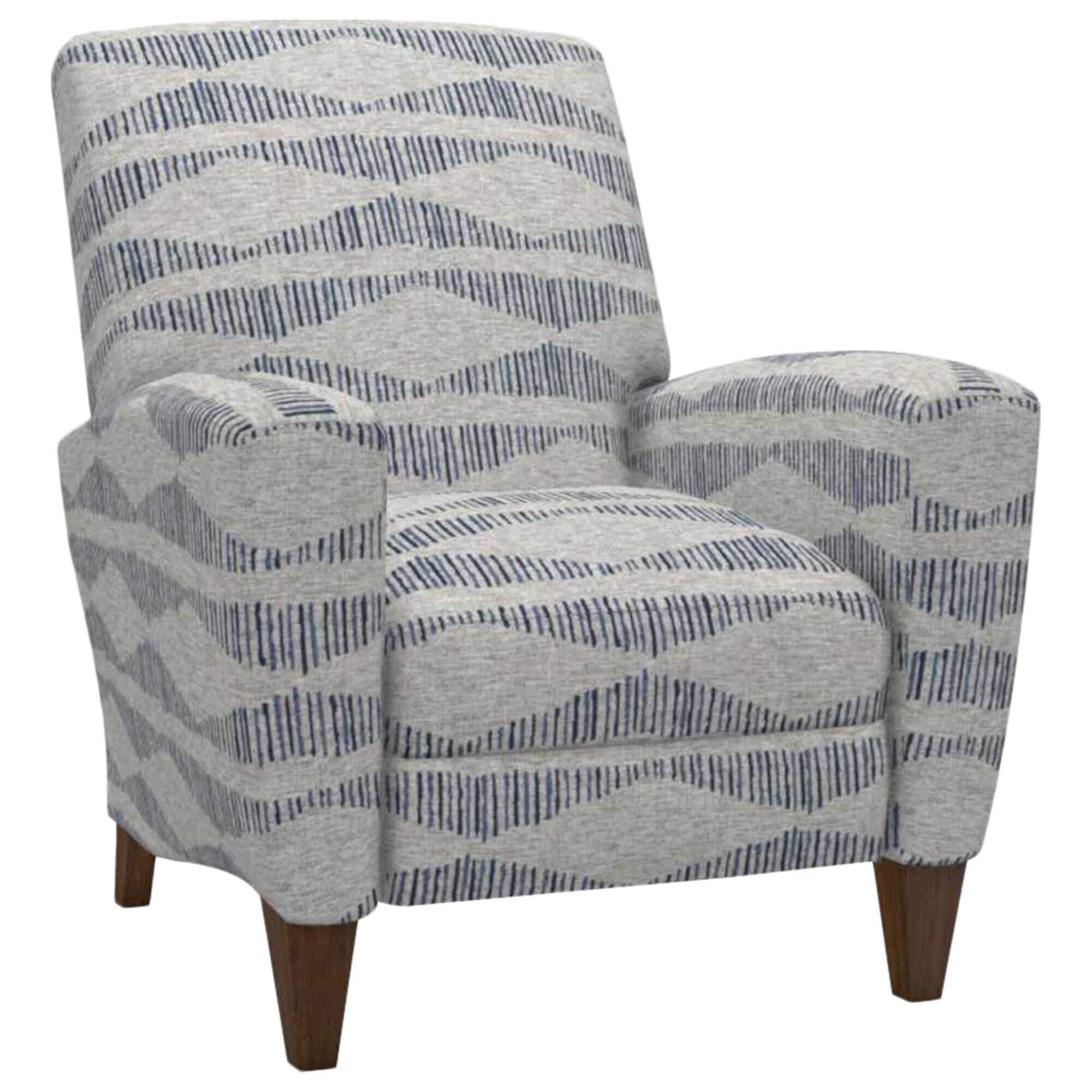 La-Z-Boy Scarlett High Leg Recliner in Bluestone Fabric and Coffee