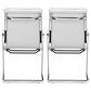 Zuo Modern Lider Plus Conference Chair in White and Silver (Set of 2), , large