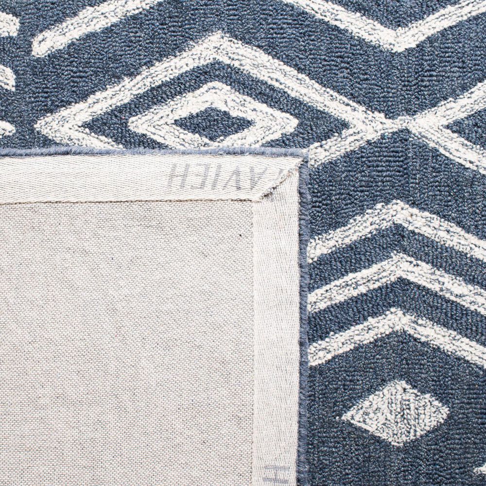 Safavieh Micro-Loop 2&#39;3&quot; x 7&#39; Navy and Blue Runner, , large