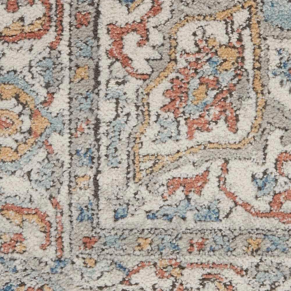 Nourison Quarry QUA11 10&#39; x 14&#39; Ivory and Blue Area Rug, , large