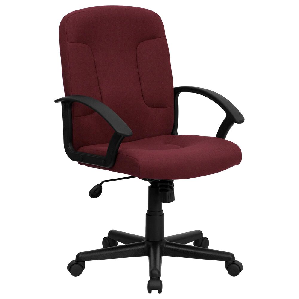 Flash Furniture Executive Swivel Chair in Burgundy and Black , , large