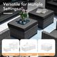 HOMLUX 6-Piece Patio Conversation Set in  Black, , large