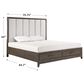New Heritage Landon King Storage Bed in Walnut, , large