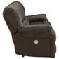 Ashley Leesworth Power Reclining Sofa and Recliner Set in Dark Brown, , large