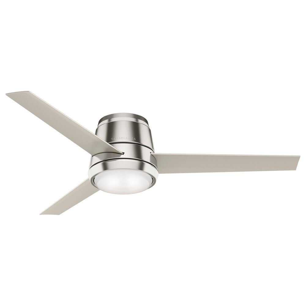 Hunter Commodus 54" Ceiling Fan with LED Light in Brushed Nickel, , large
