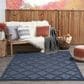 Nourison Easy Care 6" x 9" Navy Blue Indoor/Outdoor Area Rug, , large