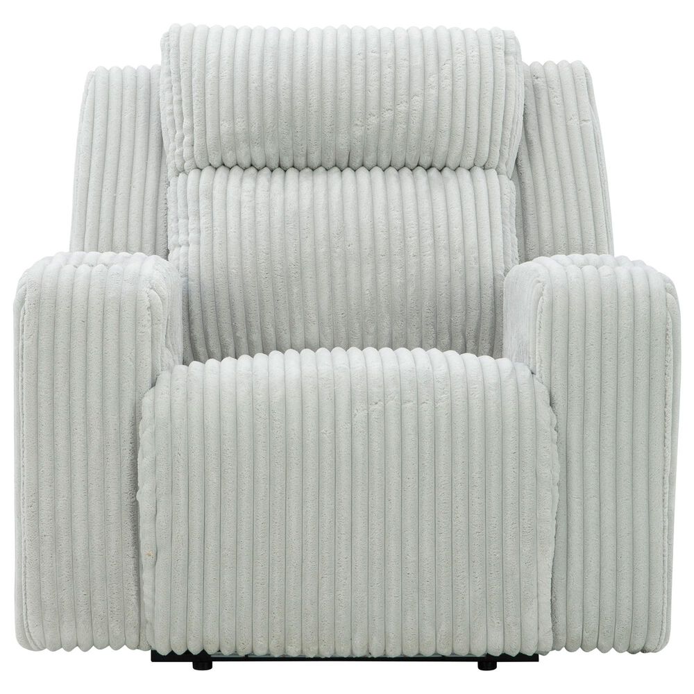 Ashley Forest Lake Power Recliner with Adjustable Headrest in Alloy Velvet, , large