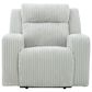 Ashley Forest Lake Power Recliner with Adjustable Headrest in Alloy Velvet, , large