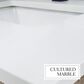 Lexora Home Lancy 24" Single Bathroom Vanity in Rustic Acacia with 2 cm White Cultured Marble Top and Rectangular Sink, , large