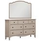 Riva Ridge Provence 8-Drawer Dresser and Mirror in Linen, , large