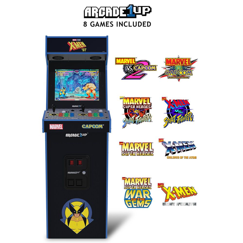 Arcade1Up Marvel vs Capcom 2 X-Men &#39;97 Edition Deluxe Arcade Machine in Multicolor, , large
