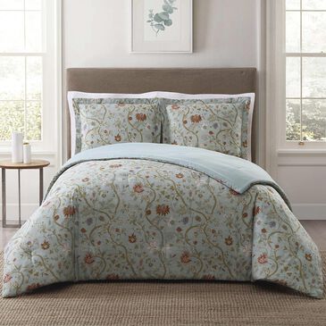 Pem America Style 212 3-Piece King Bedford Comforter Set in Blue and Blush, , large