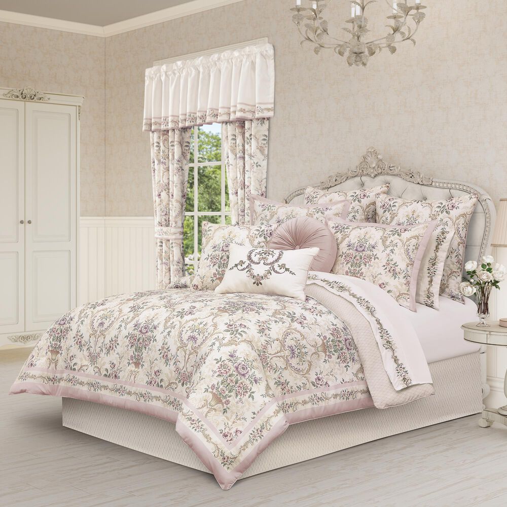 Royal Court Avant Garden 4-Piece King Comforter Set in Blush, , large