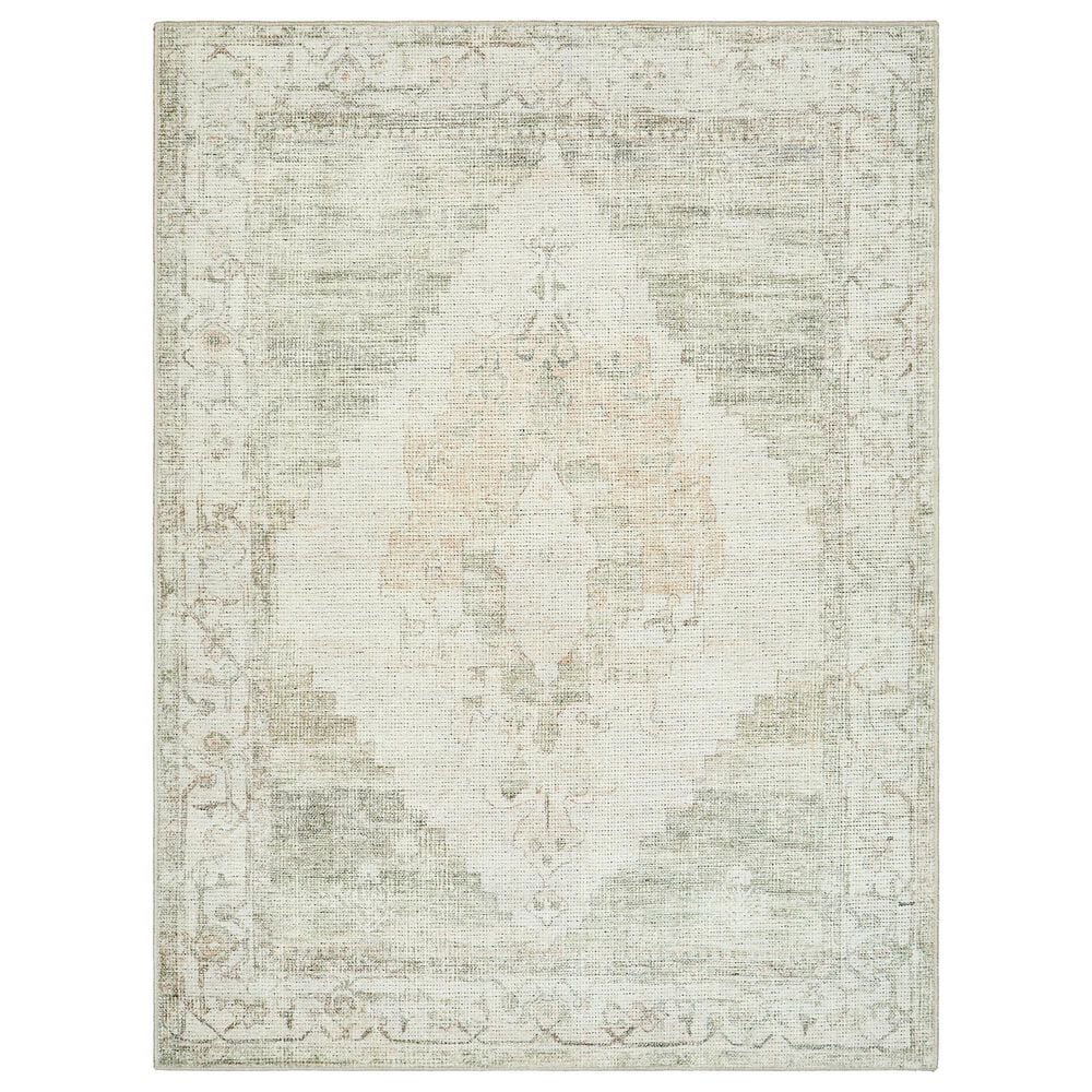 37B Luca Ivory, Olive, Tan and Light Brown 5"3" x 7" Area Rug, , large