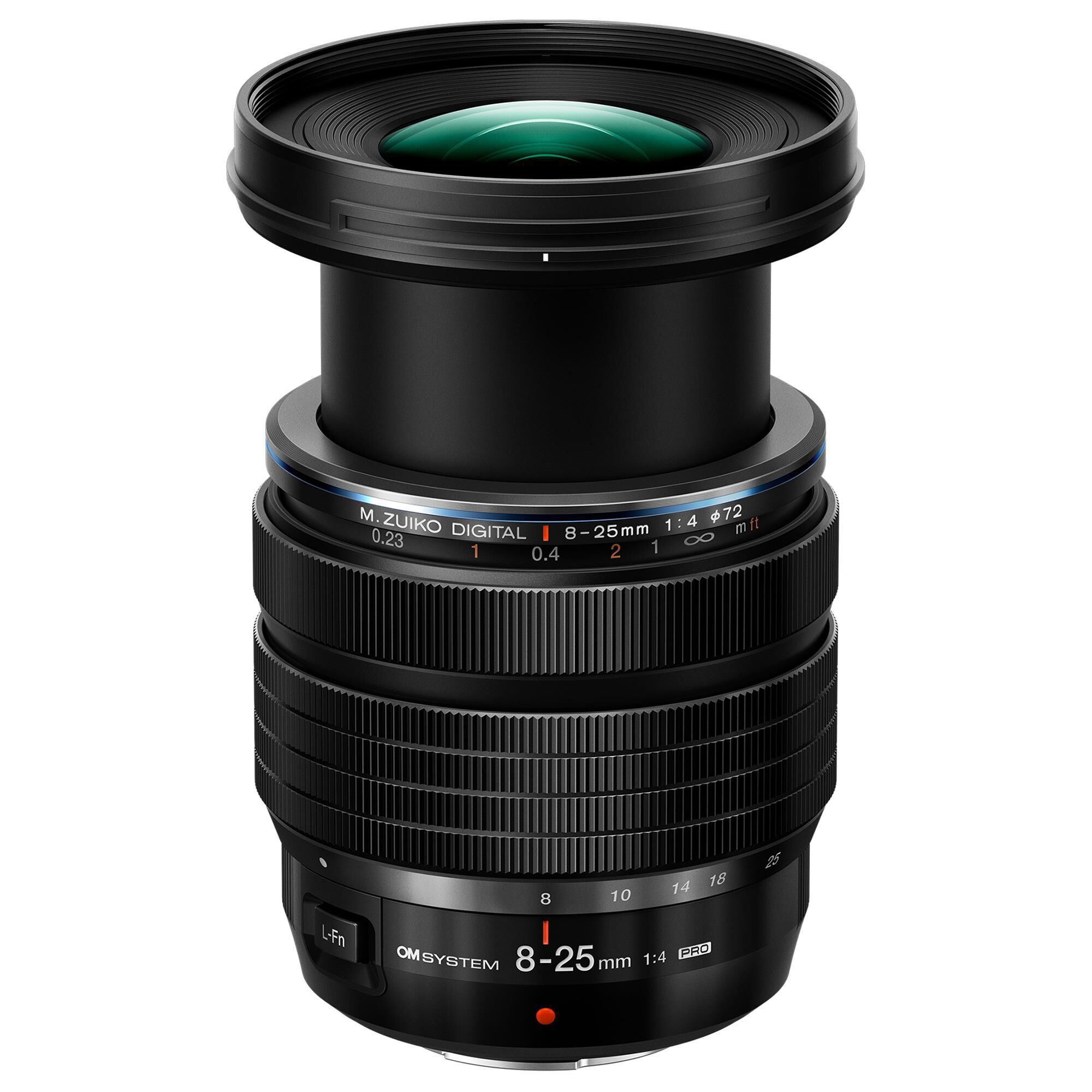 OM System M.Zuiko Digital ED 8-25mm f/4.0 Pro Lens in Black