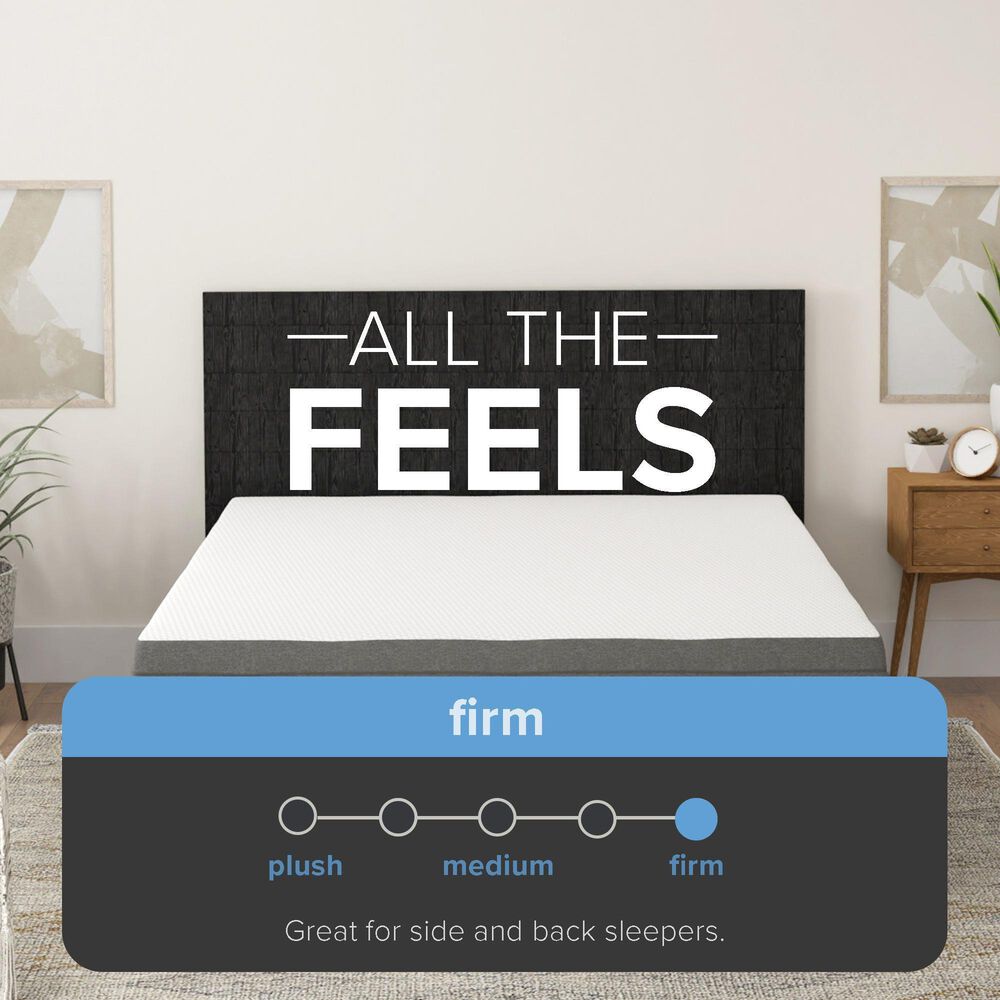 Hearth and Haven Southbay Daisy Firm Memory Foam Twin Mattress, , large