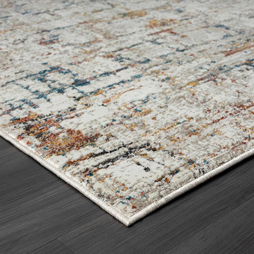 L&amp;R Resources Brisbane Abstract Gray and Multicolor 9&#39; x 11&#39;10&quot; Area Rug, , large